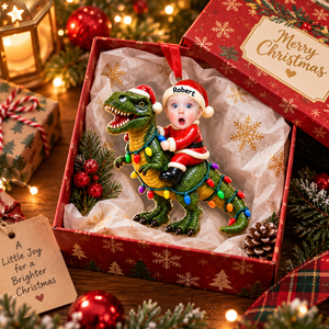Baby Santa Riding Dinosaur - Personalized 3D Baby Santa Dinosaur Christmas Ornament – Photo Keepsake Decor,Kids Room, Christmas Gift Idea 55e715ad-0d57-48fd-b28a-bd51777ee23a-7c0a6124-47ae-4aad-9b0d-5b915700e1de.png