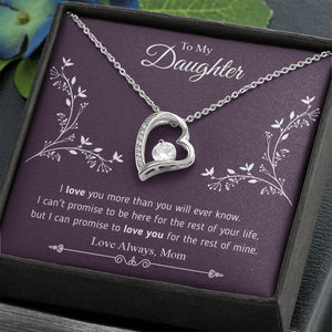 To My Daughter I Can Promise To Love You, Necklace With Message Card, For Daughter, For Daughter, From Mom To Daughter 560.jpg