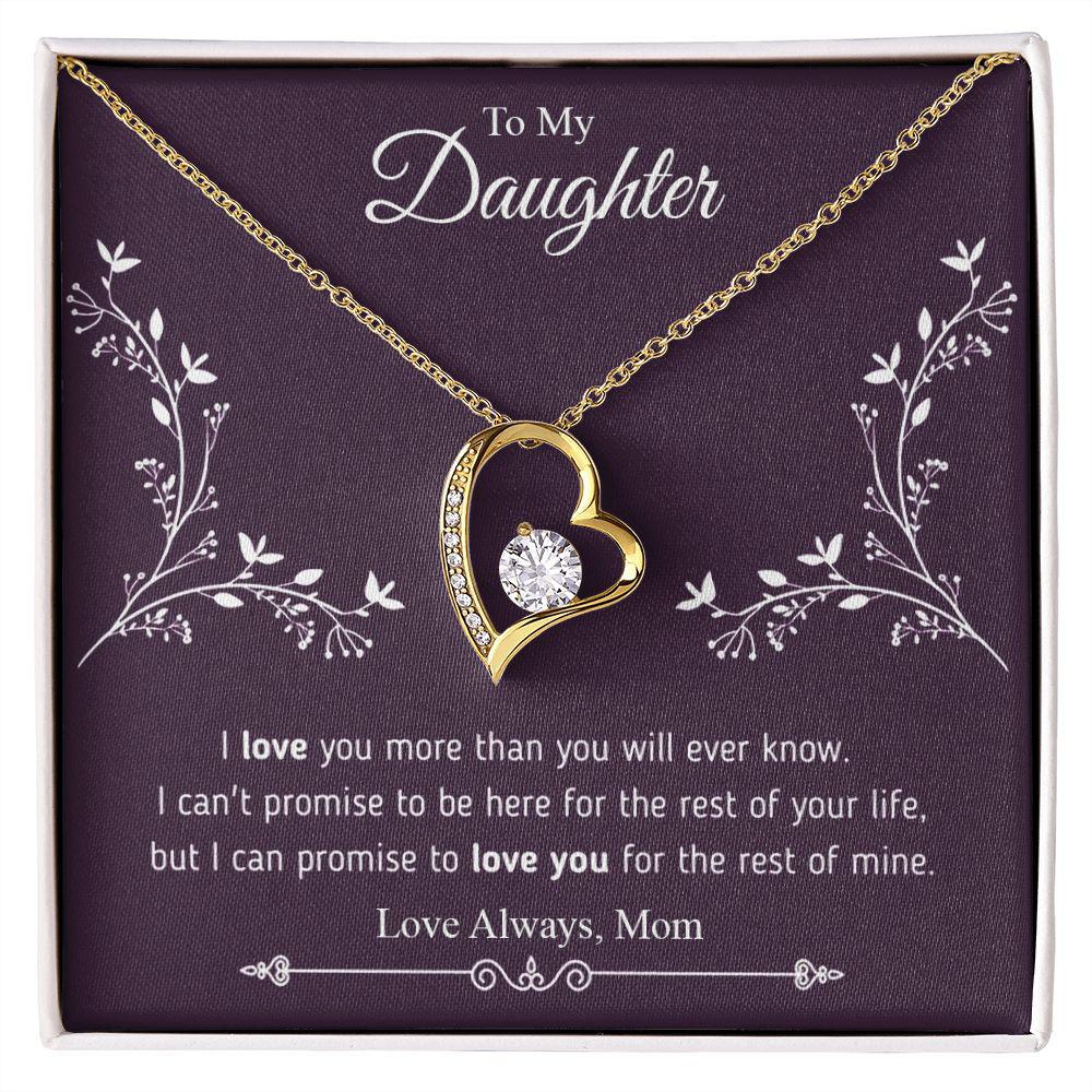 To My Daughter I Can Promise To Love You, Necklace With Message Card, For Daughter, For Daughter, From Mom To Daughter 561.jpg