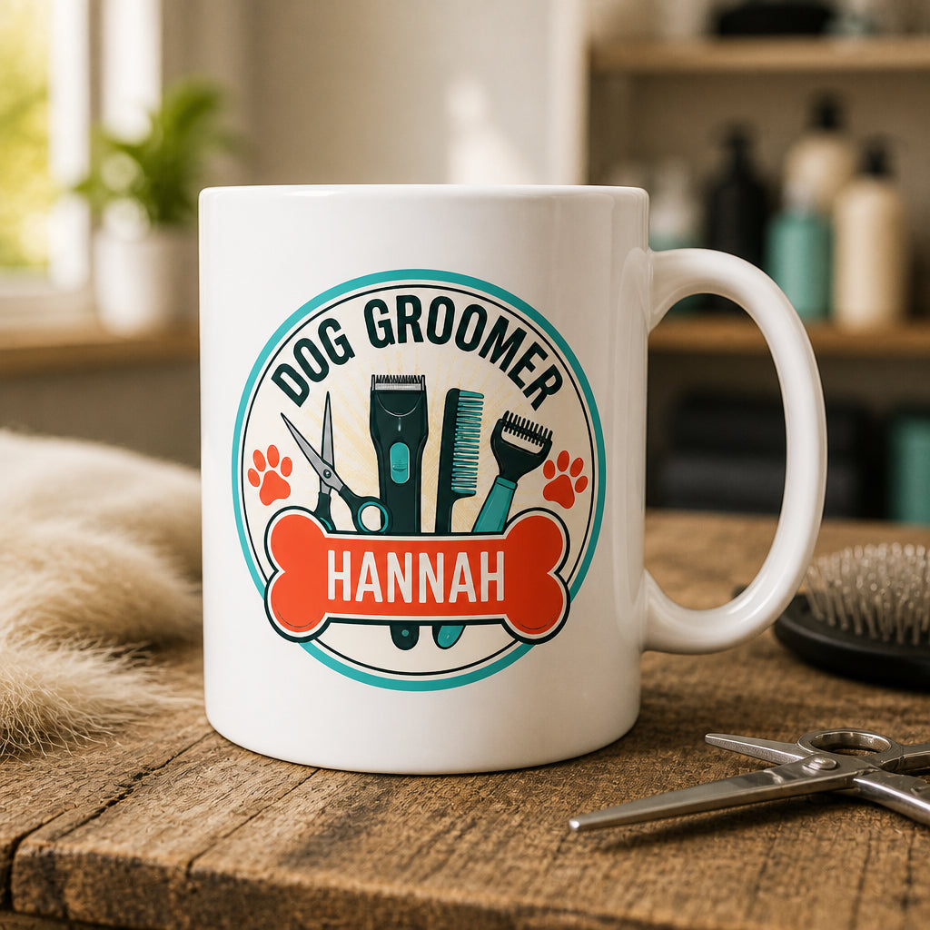 Personalized Dog Groomer Retro Tools Name Mug - Personalized Mug 56202799-a971-490f-aaa2-87d12dd4cd99.jpg