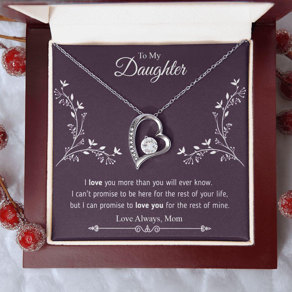 To My Daughter I Can Promise To Love You, Necklace With Message Card, For Daughter, For Daughter, From Mom To Daughter 564.jpg