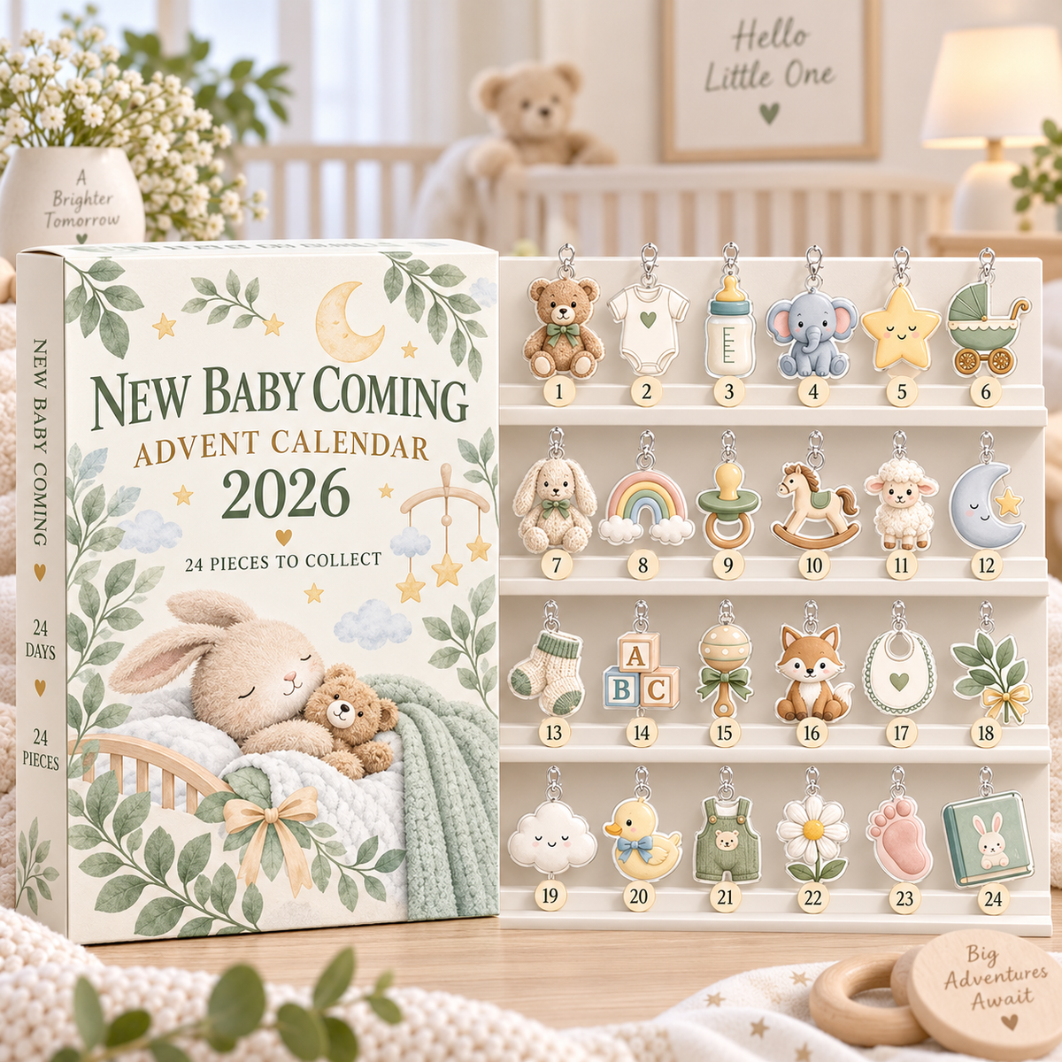 New Baby Coming Advent Calendar 2026, 24 Acrylic Hanging Tokens, Baby Shower Countdown Gift 564a0097-0b6a-406a-a971-1e09ad55bad8-7ba07433-8585-415c-b37e-981b69952077.png