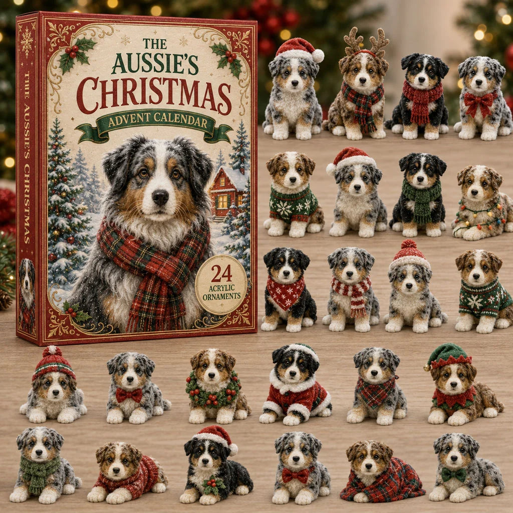 Festive Australian Shepherd Advent Calendar 2026 - 24-Day Festive Countdown, Acrylic Charms Blind Box - Gift For Dog Lovers 565511f4-6296-4d01-b99d-8e7755a131f4-festive-aussie.webp
