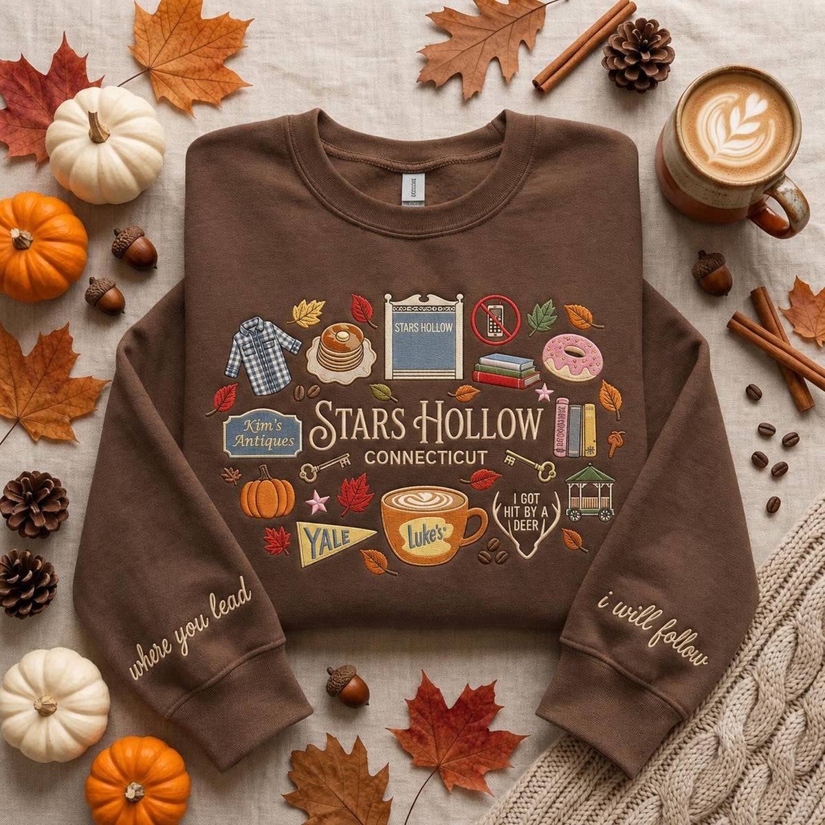 Connecticut Embroidered Sweatshirt, Bookish Pumpkin Shirt, Autumn Coffee Fall Crewneck, Small Town Inspired Gift 5664b674-8947-4686-a74c-a19bfd5ec39b-il_5000xN.8238554242_5kua.jpg