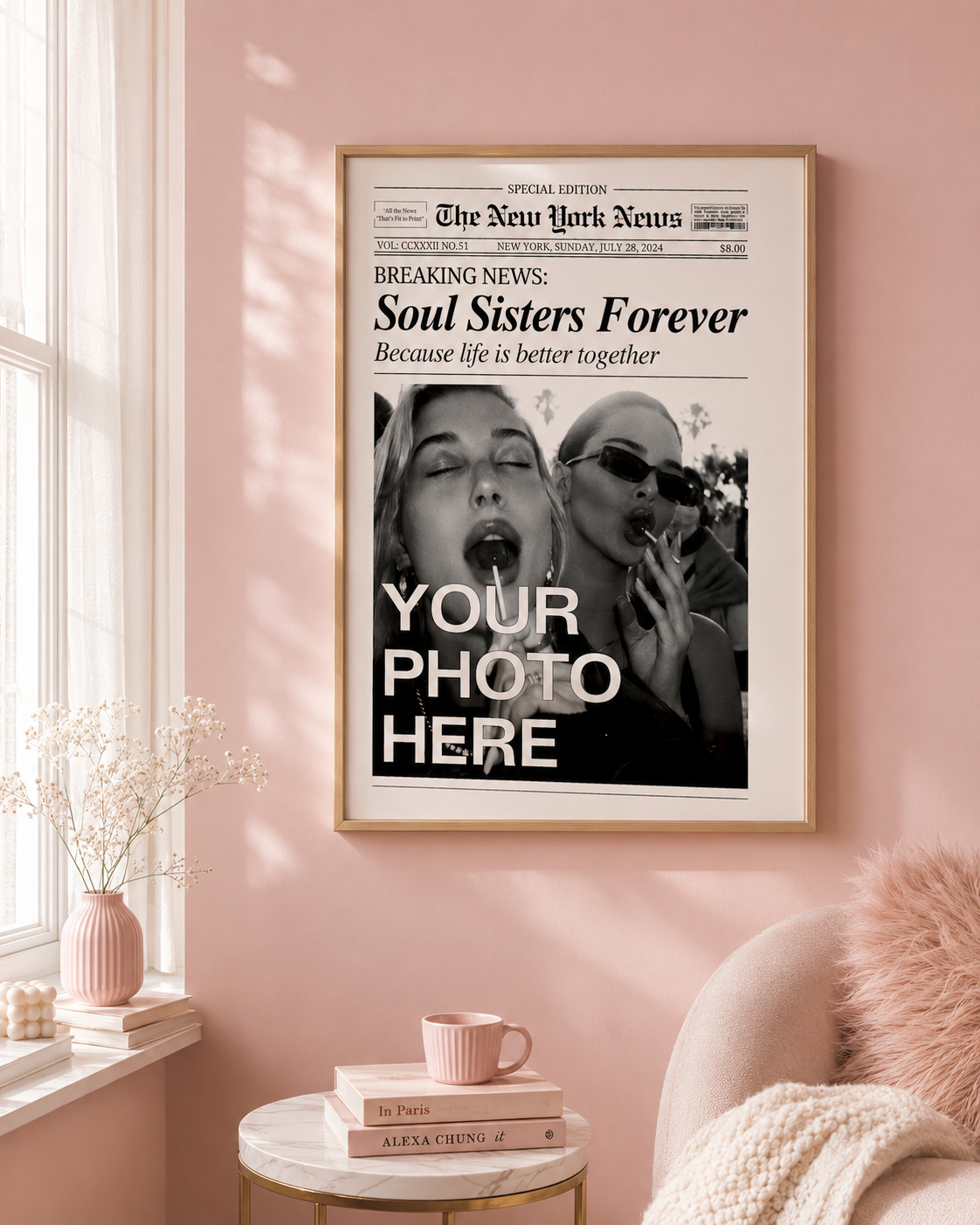 CUSTOM Newspaper Print, Personalized Best Friends Poster, Retro Bestie Birthday Gift, BFF Poster, Friendship Gift 56726a4a-d5af-4d35-a9b0-7d52dbe7a14f-f0cc4369-3db2-40d0-b595-3777ccf46889.png