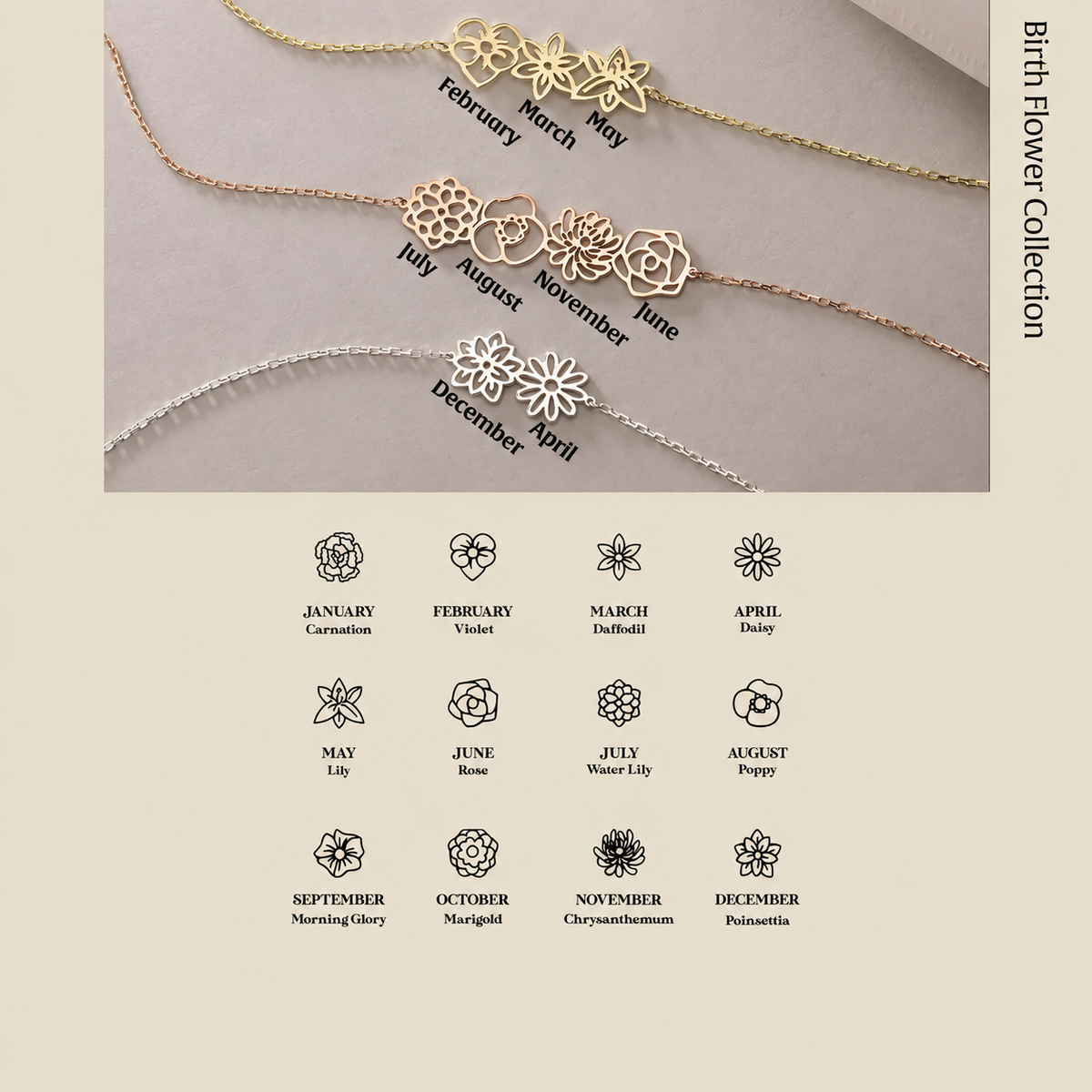 Dainty Birth flower Necklace , 14K Gold Birth Flower Bouquet Necklace, Personalized Gift, Birth flower Family Gift, Mothers Day Gifts, Couple Gifts 567703dd-08fe-4da9-9d5c-c34d8c6c1516-790f693c-2ad4-4303-86cb-0e071fdc5f31.png