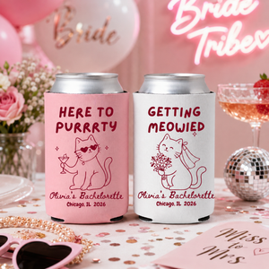Getting Meowied Custom Can Cooler, Bachelorette Favors, Cat Lover Bachelorette, Personalized Bachelorette Party Favor, Bridal Shower Gift 567d4198-d9e2-44ef-a8d4-64a5e5a87a5a-1.png