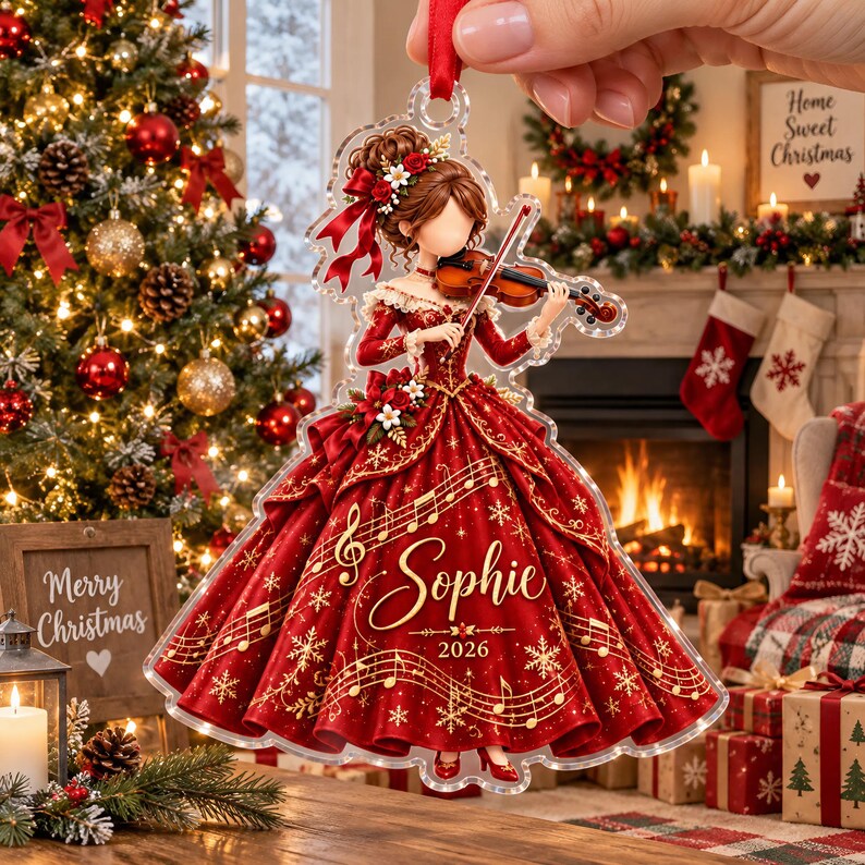 Personalized Violin Player Christmas Acrylic Ornament: Custom Name Red Dress Musician Keepsake 568efc89-9313-4f7a-aa40-0d96acd321c1-gffg-3-.jpg