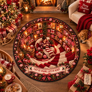 Custom Crochet Christmas Home Decor Gifts For Crocheters - Merry Christmas 3D Illusion Quilted Rug - Personalized Quilted Mat 569d7202-cc26-41a1-af73-edda2ebad01d-3-2-.jpg