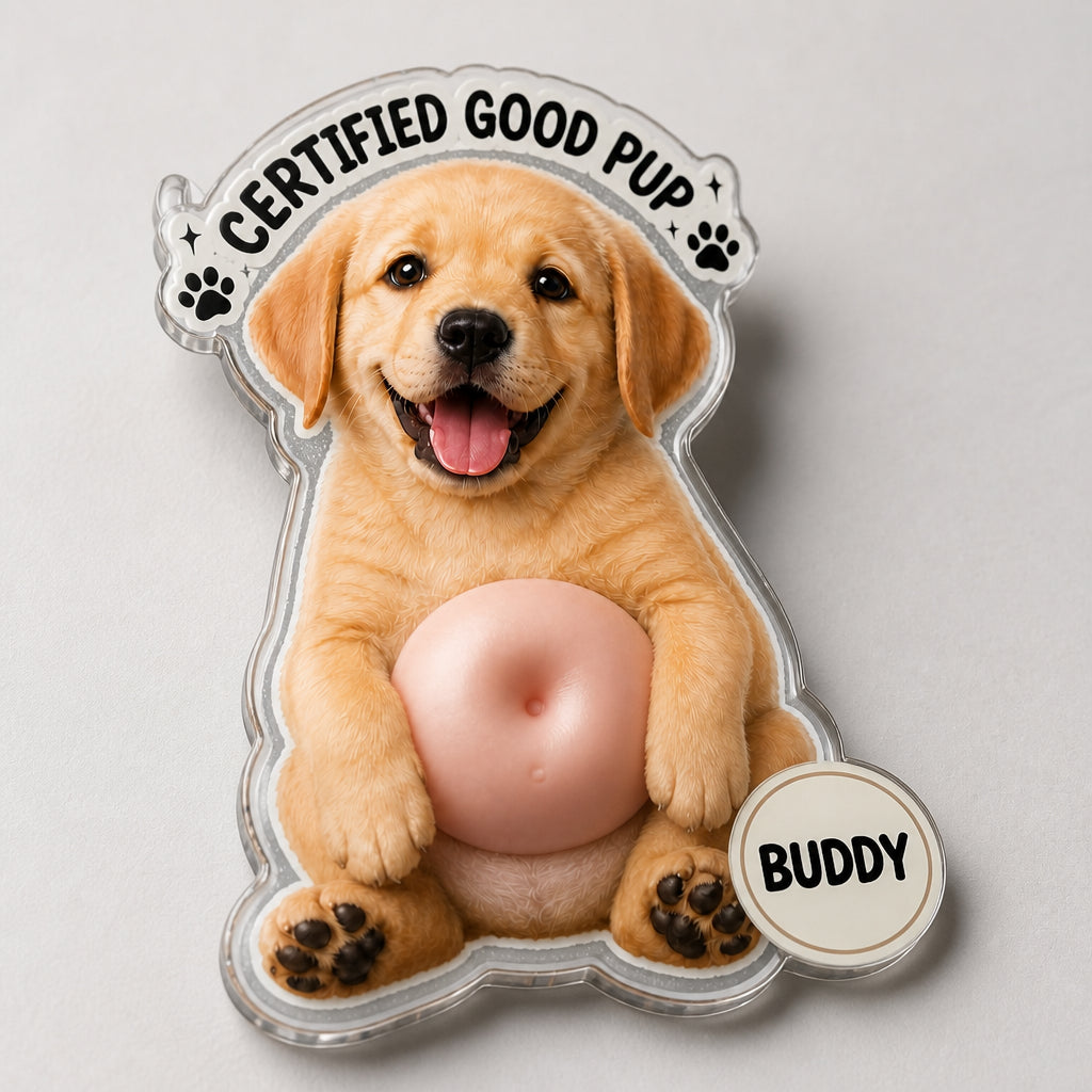 Custom Pet Boop Magnet – Photo Upload with Name Badge - Personalized Acrylic Refrigerator Magnet - Soft Rubber Belly 56a8703f-42b9-4852-82a2-04506dd545d8.jpg