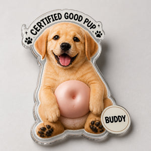Custom Pet Boop Magnet – Photo Upload with Name Badge - Personalized Acrylic Refrigerator Magnet - Soft Rubber Belly 56a8703f-42b9-4852-82a2-04506dd545d8.jpg
