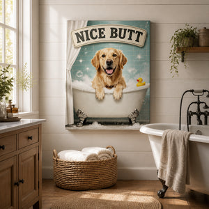 Nice Butt Custom Pet Bathroom Canvas - Personalized Canvas 56d3f38f-1870-47bd-be55-8e023816cf04.jpg