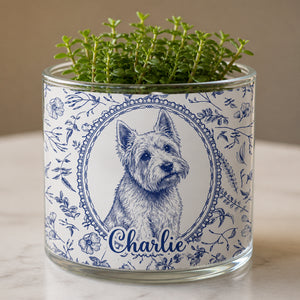 Custom Pet Portrait Plant Pot – Botanical Wreath Edition - Personalized Mini Glass Plant Pot 56e3e2ec-1d3b-4665-a345-ebbffcae29e2.jpg
