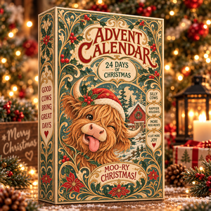 Highland Cow Christmas Advent Calendar 2026 – 24 Acrylic Hanging Charms, Funny Cow Holiday Countdown Gift 5708455a-1d7a-4fb8-b88f-01383af4d292-m-i3.png