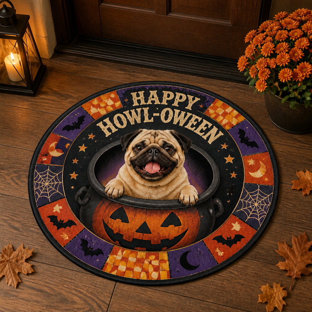 Halloween Pet Photo Round Doormat – Upload Your Pet - Personalized Doormat 5735ec6b-ab22-4d25-9fca-268a06b42ad4.jpg