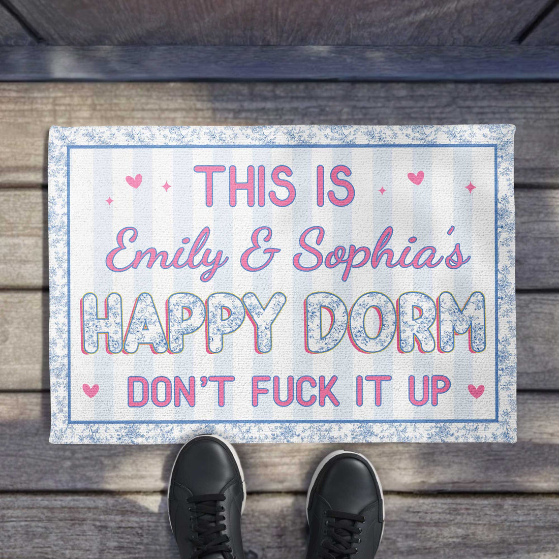 Happy Dorm Do Not Mess It Up, Personalized Doormat, Gift For Besties and Roommates 573b8c4b-9320-4f8c-b373-afcb37dcc07c-banner-2.jpg