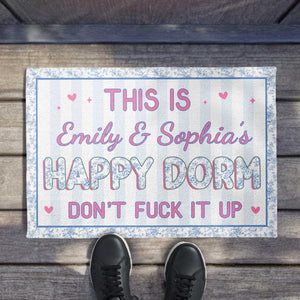 Happy Dorm Do Not Mess It Up, Personalized Doormat, Gift For Besties and Roommates 573b8c4b-9320-4f8c-b373-afcb37dcc07c-banner-2.jpg