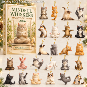Mindful Whiskers Advent Calendar 2026 - 24-Day Festive Countdown, Acrylic Charms Blind Box - Gift For Yoga Lovers 574dfacb-07c5-451b-8336-59d1d785c61b-cat-text.png