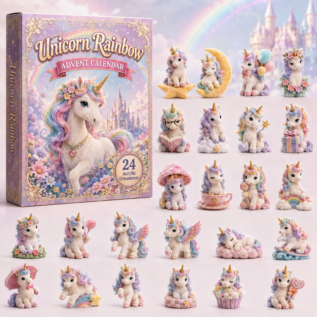 Unicorn Rainbow Advent Calendar 2026 - 24-Day Festive Countdown, Acrylic Charms Blind Box - Gift For Fantasy Lovers 5765f5e4-b71d-4652-936e-6be28d73d711-unicorn.jpg