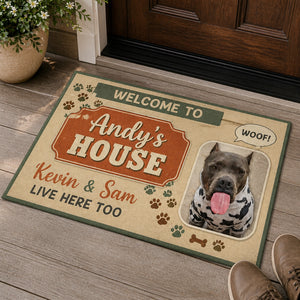 Personalized Pet Photo Welcome Doormat – [Name]'s House - Personalized Doormat 576f6e9f-d9fb-4ec0-84d0-2206d7999a8c.jpg