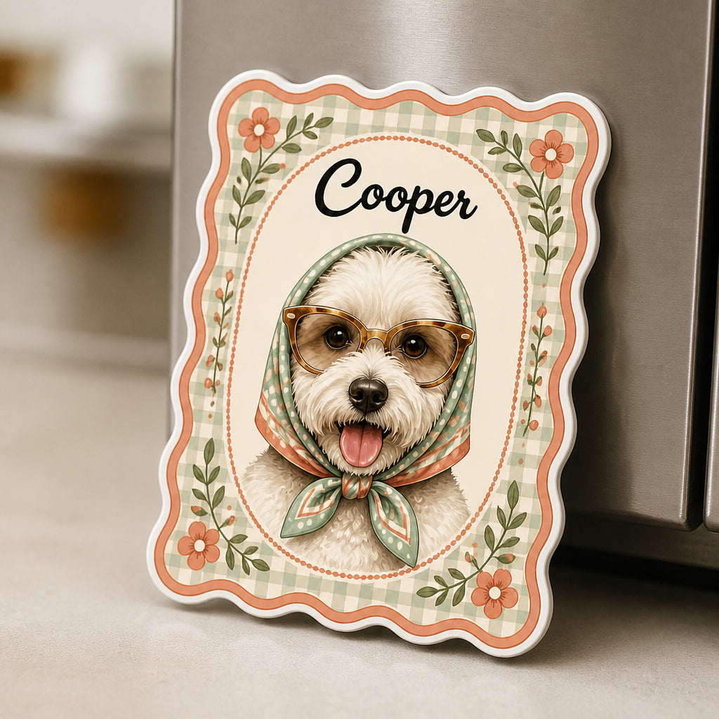 Custom Pet Photo to Vintage Kerchief Portrait Magnet - Personalized Custom Shape Fridge Magnet 57ad0c88-22b5-4bcc-a0f9-9ed4d32fd863.jpg