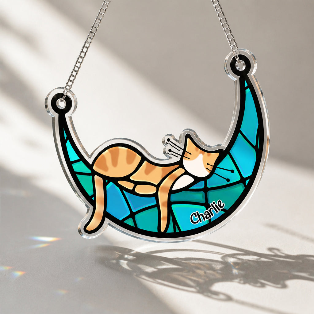 Personalized Stained-Glass Cat Suncatcher (Pet Name) - Personalized Suncatcher Ornament 57c3fedb-5649-425e-8022-a577b6a7dca8.jpg