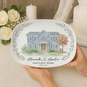 Personalized House Portrait Platter: Custom Home Watercolor, New Home Gift 57c6f6a4-2344-40ea-a4af-27e8dfb197e6-8.jpg