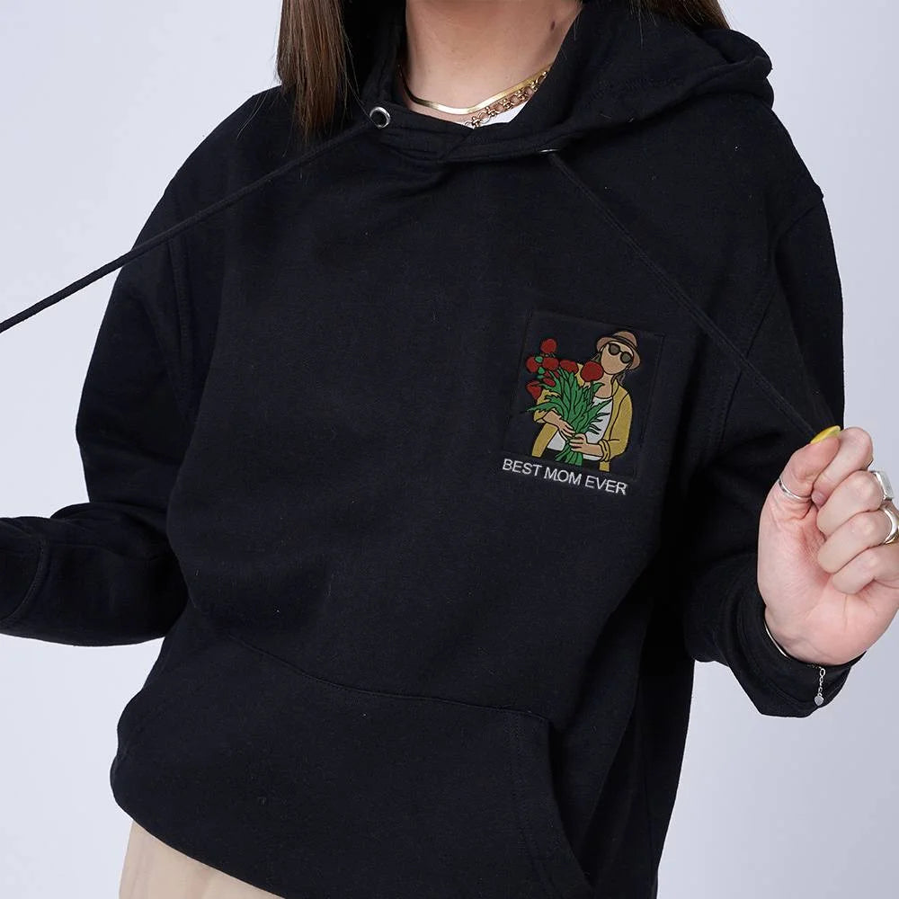 Personalized embroidered custom your own photo shirt - Handmade shirt