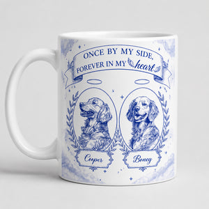 Pet Memorial Mug – Once By My Side, Forever In My Heart (2 Pets, Names) - Personalized Mug 57e0e934-c02a-40e7-8b79-3b1b39e13fbb.jpg