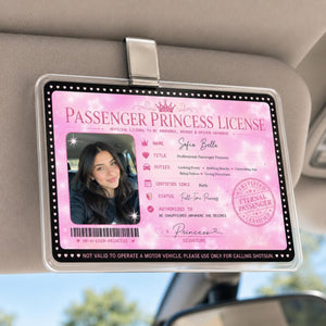 Custom Passenger Princess License Car Visor Clip, Personalized Photo Acrylic Car Accessory, Funny Couple Gift For Girlfriend 57e48ebd-7457-4c8e-bc3e-9776e0829e50-6.jpg