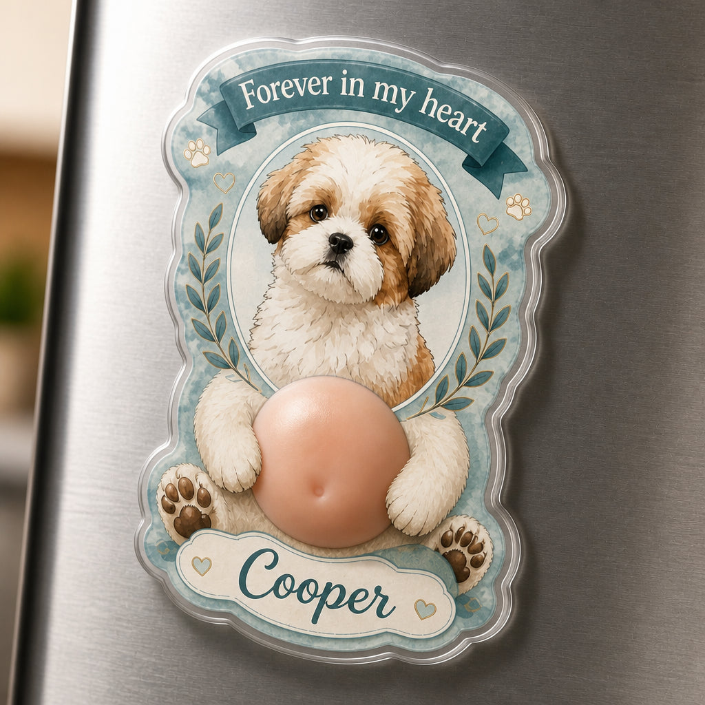 Custom Pet Memorial Watercolor Fridge Magnet - Personalized Acrylic Refrigerator Magnet - Soft Rubber Belly 57e6a0c6-ac56-41ab-b289-dcf7a6e0b3d6.jpg
