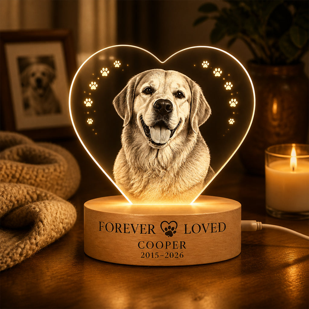 Pet Memorial Heart LED Light – Forever Loved (Photo + Name + Years) - Personalized 3D LED Light Wooden Base 57ea157b-52f7-4f5f-85cb-b6a37a85eef8.jpg