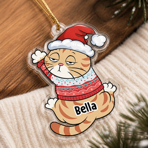 Personalized Christmas Cat Acrylic Ornament - Personalized Transparent Acrylic Ornament 57fd0113-10d9-40ef-b579-b394aac45cec.jpg