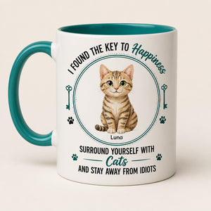 Key to Happiness Cat Mug – Personalized Pet Name - Personalized Mug 58080086-c338-4049-87f1-9670b3b38551.jpg