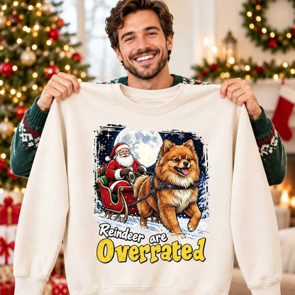 Funny Santa Dog Reindeer Are Overrated Upload Pet Photo - Personalized Shirt - Funny Christmas Gift For Dog Lovers 58154317-8a6d-4abc-8e10-2d465d715660-3c652c223e657d65757775716a767768140213747e7730373170181830222571692d3720656b65302e23332f657d767.webp