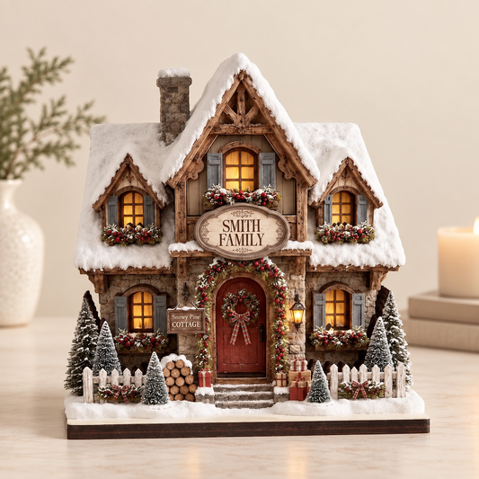 Personalized Family Christmas House Wooden Block, Custom Snow Cottage Decor, Snowy Cabin Keepsake, Holiday Home Decoration, Christmas Gift 581a013e-2504-434d-b601-ea9970e6ffb4-dfgfd-1-.png