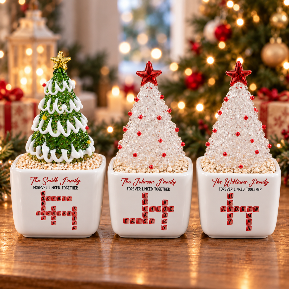 Family Hearts Forever Linked Together - Personalized Potted Christmas Tree - Christmas Gift For Family 581cf7cc-626b-46ac-a421-edc8d5e9f6a7-banner-1.png