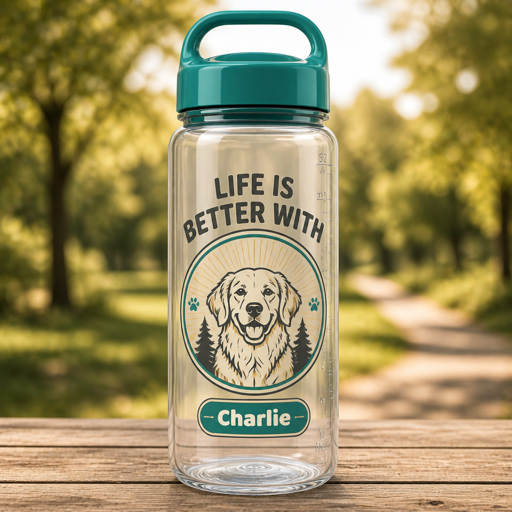 Life Is Better With – Pet Name Water Tracker Bottle - Personalized Water Tracker Bottle 58395e6a-42d0-4cb1-83dd-bcd6ba74c3d8.png