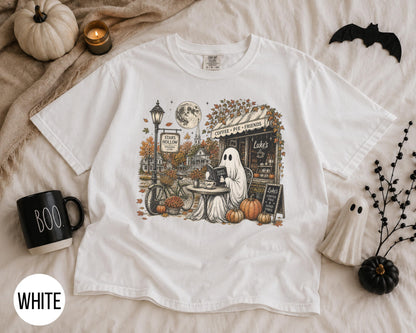 Stars Hollow Ghost Shirt, Fall Season Tee, Movie Inspired Comfort Colors Shirt, Autumn Coffee Lover Gift, Halloween Tee 58415a9b-9beb-4417-9437-ec88c964e114-4.jpg