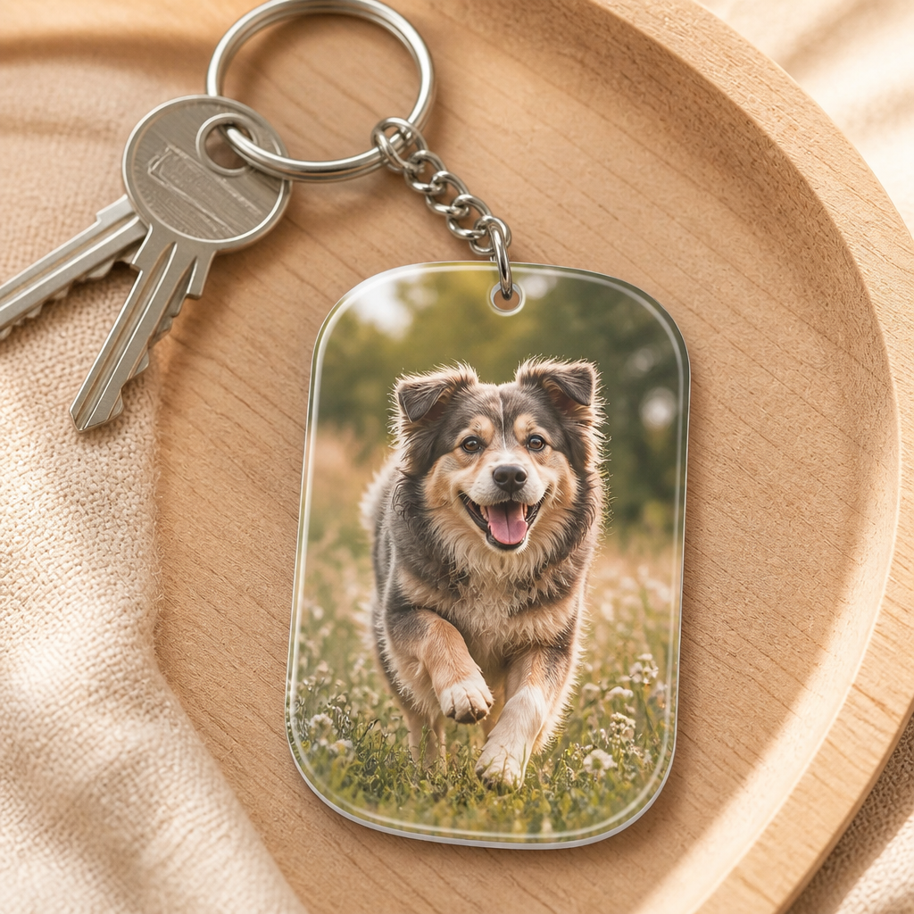 Pet Memorial Photo Keychain – You Left Paw Prints On My Heart - Personalized Acrylic Keychain 5845eaa1-31b5-42c4-9816-a64b72faf20e.png