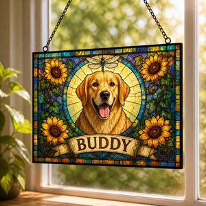 Custom Stained-Glass Pet Portrait Suncatcher – Photo + Name - Personalized Rectangle Stained Glass Suncatcher (PW) 584da3a4-b405-4d7d-995f-100233249699.jpg