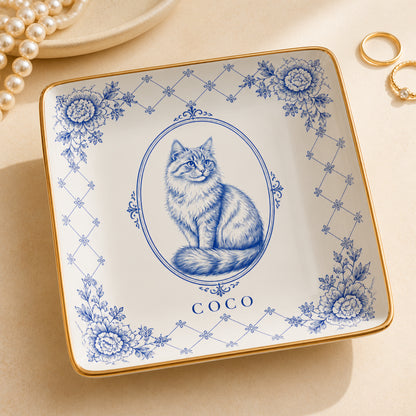 Chinoiserie Cat Cameo Trinket Dish — Personalized Name - Personalized Jewelry Plate 58520dcc-8ae7-451b-a4f7-686026fca812.jpg