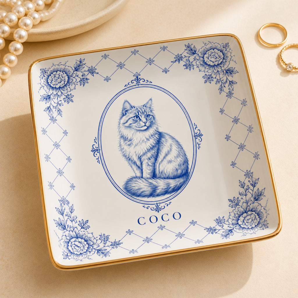 Chinoiserie Cat Cameo Trinket Dish — Personalized Name - Personalized Jewelry Plate 58520dcc-8ae7-451b-a4f7-686026fca812.jpg