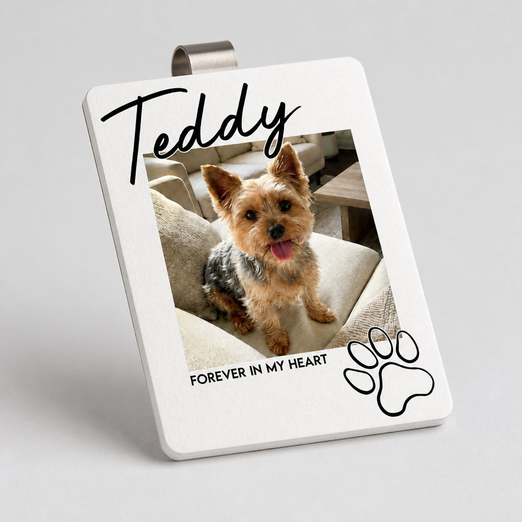 Pet Memorial Car Visor Clip – Photo + Name - Personalized Car Visor Clip 585c80c2-9f41-4092-badc-e1ea2e517be4.jpg