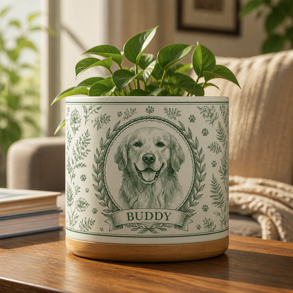 Custom Porcelain-Ink Pet Cameo Planter - Personalized Plant Pot & Vase 585d6554-a844-4a87-9559-8d275f263935.jpg