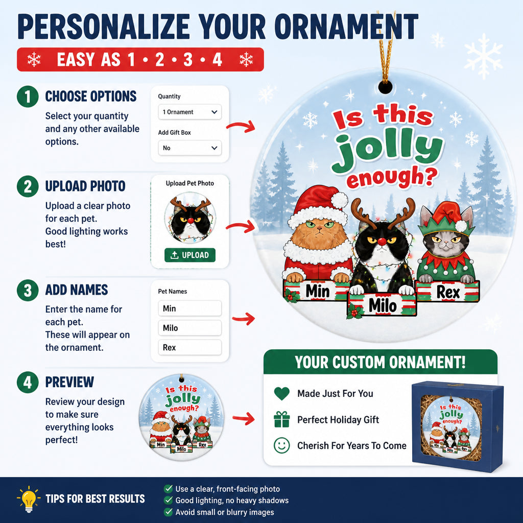 Is This Jolly Enough? Custom Pet Portrait Ornament (3 Pets) - Personalized Ornament 5867acb3-cfe0-4b5a-a831-aa9dada750b8.jpg