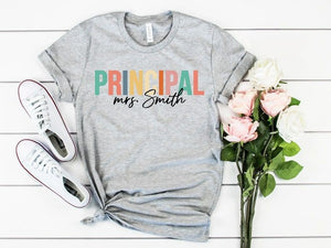 Principal T Shirt , Teacher's Day Gift , Gift for Principal, Teacher Appreciation Shirt , Best Teacher Shirt , Back To School Shirts