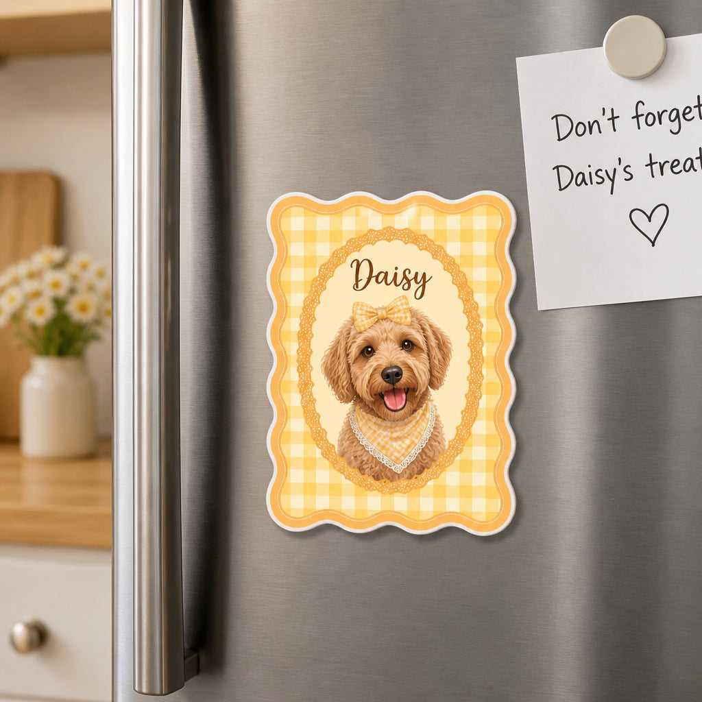 Custom Pet Portrait Retro Rosette Fridge Magnet - Personalized Custom Shape Fridge Magnet 58a2e148-26ae-4b1c-ae63-0581d12c386e.jpg