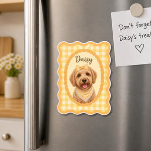 Custom Pet Portrait Retro Rosette Fridge Magnet - Personalized Custom Shape Fridge Magnet 58a2e148-26ae-4b1c-ae63-0581d12c386e.jpg
