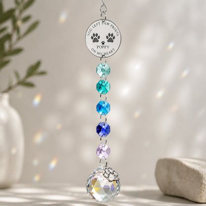 Custom Pet Portrait Rainbow Suncatcher with Name - Personalized 1 Layered Suncatcher with Charm 58c47470-6ebe-4eea-b16e-d59f03c26ead.jpg